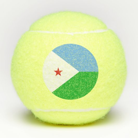 Djibouti Tennisballen (Voorkant)