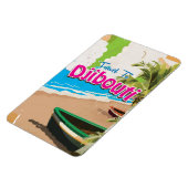 Djibouti vintage reisposter magneet (Linkerzijde)