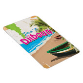 Djibouti vintage reisposter magneet (Rechterzijde)
