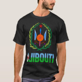 Djibouti-vlag en wapenschild t-shirt (Voorkant)