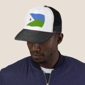 Djibouti Vlag Hoed Trucker Pet (In situ)