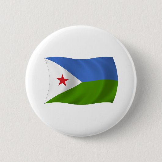 Djibouti Vlag Knop Ronde Button 5,7 Cm (Voorkant)