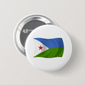 Djibouti Vlag Knop Ronde Button 5,7 Cm (Voorkant /achterkant)