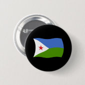 Djibouti Vlag Knop Ronde Button 5,7 Cm (Voorkant /achterkant)