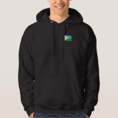 Djibouti vlag met  Djiboutiaans nationaal protocol Hoodie (Voorkant)