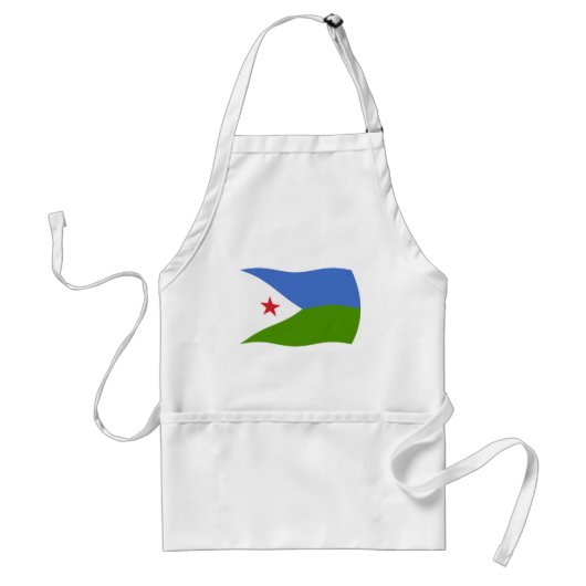Djibouti Vlag Schort (Voorkant)