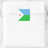 Djibouti Vlag Sticker (Tas)