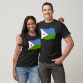 Djibouti Vlag T-shirt (Unisex)