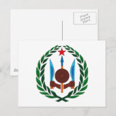 Djibouti wapenschild Briefkaart (Voorkant / Achterkant)