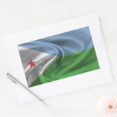 Djiboutiaanse vlag rechthoekige sticker (Envelop)