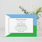 Djiboutiaanse vlag, vlag van Djibouti bruiloft Kaart (Staand voorkant)