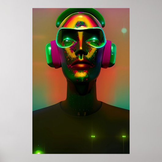 DJin' Your Mind Art Poster (Voorkant)