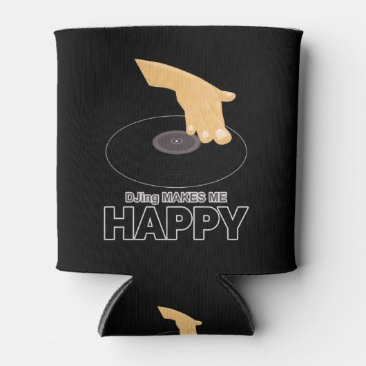 DJing maakt me gelukkig Blikjeskoeler (Voorkant)