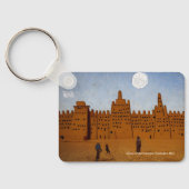 Djinguereber Mosque, Timbuktu, Mali op een sleutel Sleutelhanger (Achterkant)