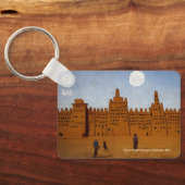 Djinguereber Mosque, Timbuktu, Mali op een sleutel Sleutelhanger (Achterkant)