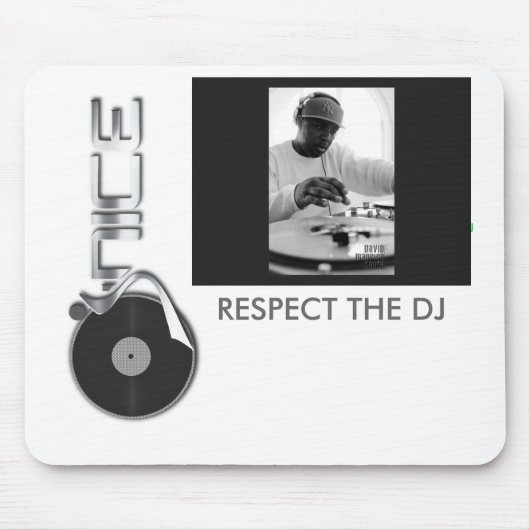 djjnice-logo-fullcolor, DJ J-Nice 124, RESPECT ... Muismat (Voorkant)