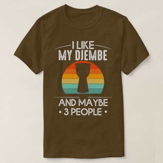 Djmebe Muzikant Goblet Drum T-shirt (Design voorkant)