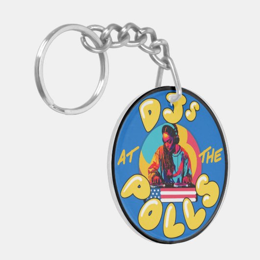 Dj's bij het Polls Sleutelhanger (Voorkant Links)