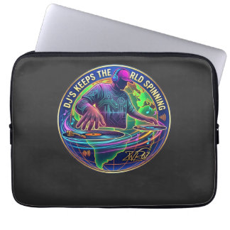 Dj's Houden De Wereld In Beweging Laptop Sleeve
