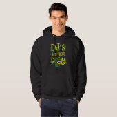 Dj's Just Press Play Techno Trance Edm Rave Music Hoodie (Voorkant volledig)