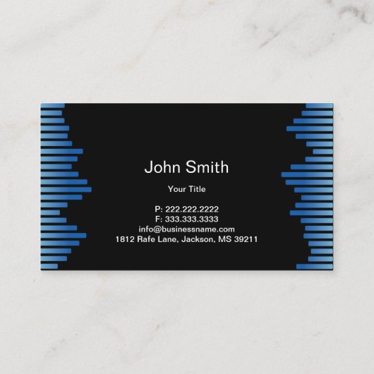 DJ's koelen muziekgolven en hoofdtelefoon Visitekaartje (Achterkant)