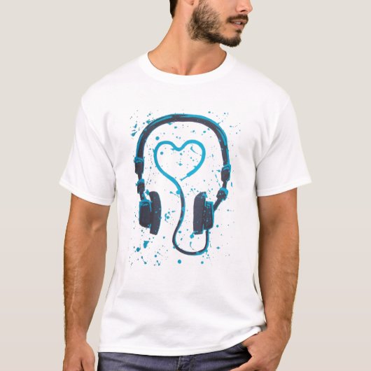 DJs Love Music T-shirt (Voorkant)