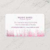 DJ's Music Instruments Event Organizer Roos Gold Visitekaartje (Achterkant)