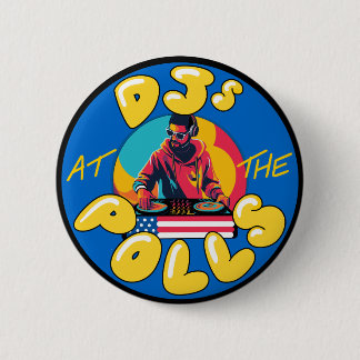 DJ's op de Polls-knop Ronde Button 5,7 Cm