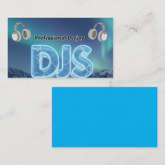 DJs Professional Visitekaartje (Voorkant / Achterkant)