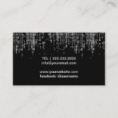 DJs Singer Songwriter Modern Music Event Visitekaartje (Achterkant)