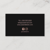 DJs Singer Songwriter Roos Gold Modern Visitekaartje (Achterkant)