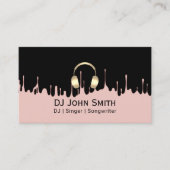 DJs Singer Songwriter Roos Gold Modern Visitekaartje (Voorkant)