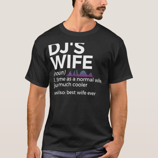 DJ's Vrouw Definition Disc Jockey T-shirt (Voorkant)