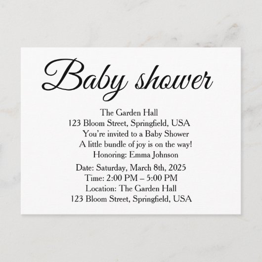 DjskisAnnouncement Postcard Aankondigingskaart (Voorkant)