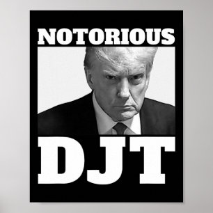 DJT President Trump 2024 Trump Mugshot Poster