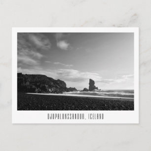 Djupalonssandur strand in IJsland briefkaart
