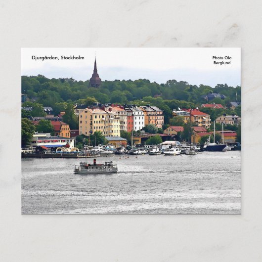 Djurgården, Stockholm, Foto Ola ... Briefkaart (Voorkant)