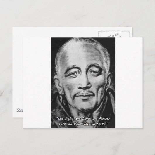 djwhal khul gestegen meester briefkaart (Voorkant / Achterkant)