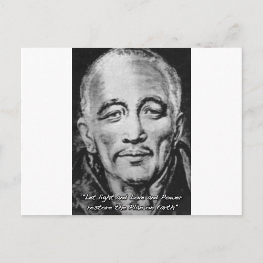 djwhal khul gestegen meester briefkaart (Voorkant)