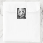 djwhal khul opgezette meester vierkante sticker (Tas)