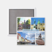 DK013 COPENHAGEN Tivoli Garden Amalienborg County Magneet (Voorkant / Achterkant)