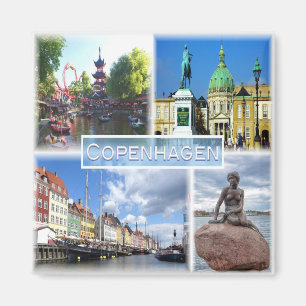 DK013 COPENHAGEN Tivoli Garden Amalienborg County Magneet