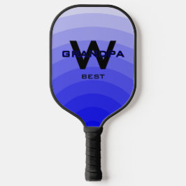 DK Blauw Beste Opa Monogramed Pickleball Paddle