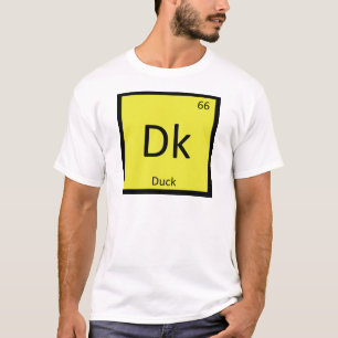 Dk - Eend Chemie Periodiek Systeem Symbool T-shirt