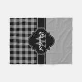 Dk Gray Buffalo Pset Lumberjack CB 1IQIRN Fleece Deken (Voorkant (Horizontaal))