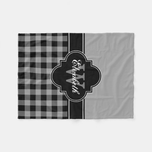 Dk Gray Buffalo Pset Lumberjack CB 1IQIRN Fleece Deken (Voorkant (Horizontaal))