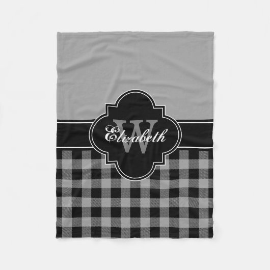 Dk Gray Buffalo Pset Lumberjack CB 1IQIRN Fleece Deken (Voorkant)