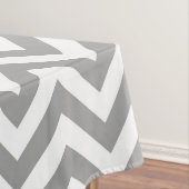 Dk Gray Lg Chevron Pineapple Quatrefoil 3 Monogram Tafelkleed (Voorbeeld)