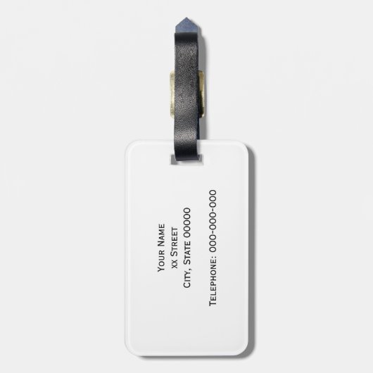 Dk Gray Lg Chevron Pumpkin Quatrefoil 3 Monogram Bagagelabel (Achterkant verticaal)