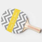 Dk Gray White LG Chevron Pineapple Naam Monogram Tafeltennisbatje (Zijkant)